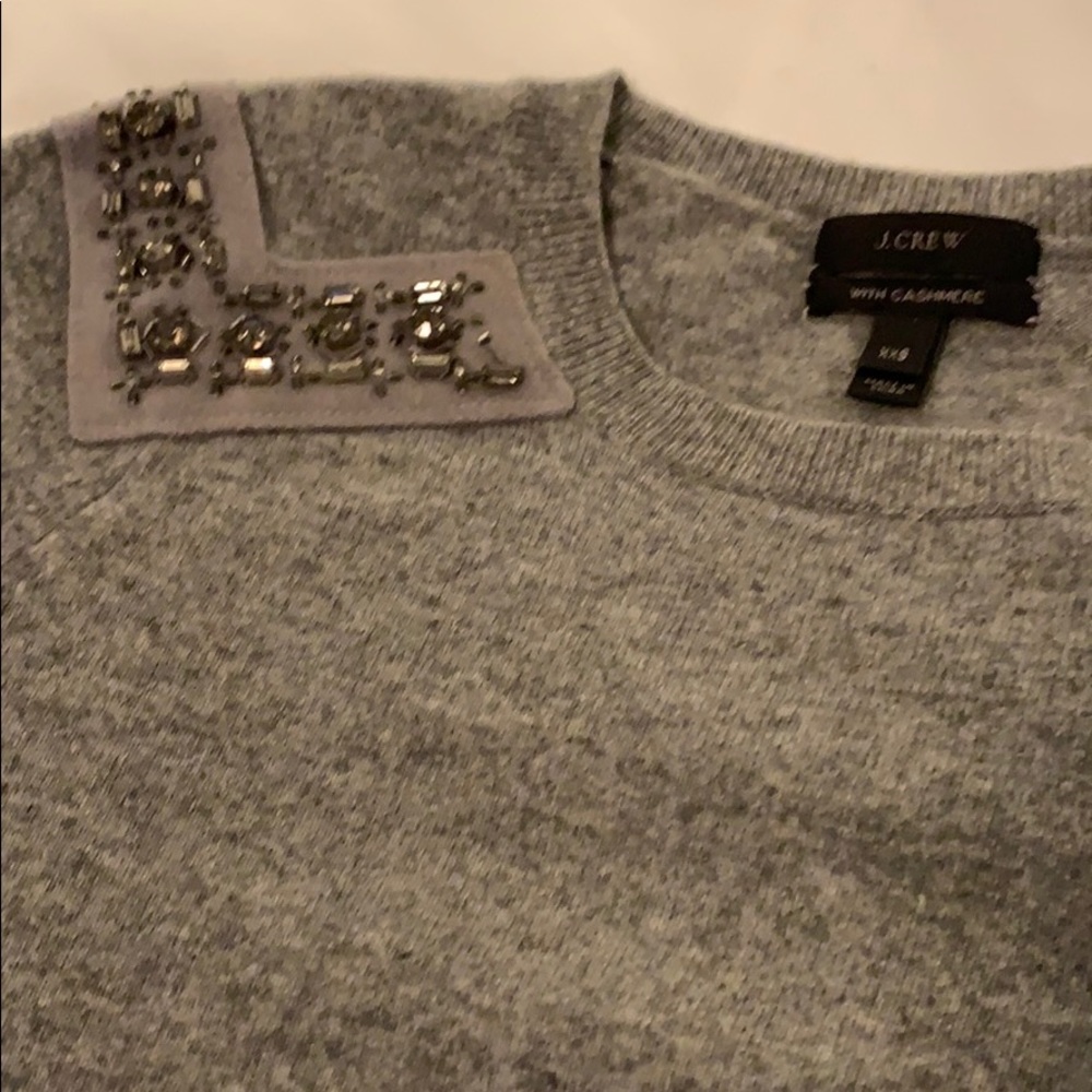 J Crew embellished sweater